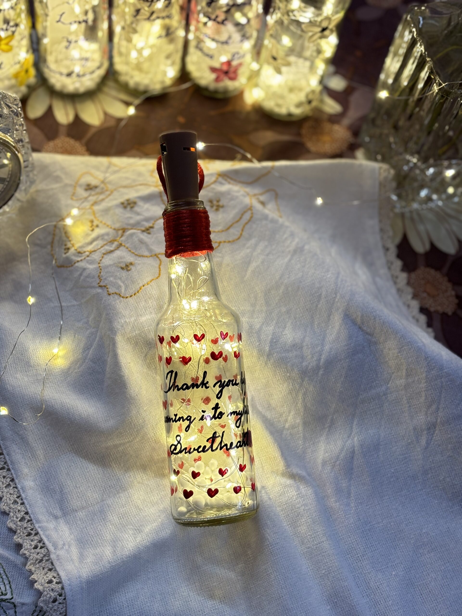 Full Red Heart Bottles (Without Photo)